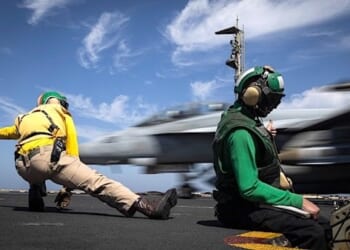 A U.S. warplane takes part in Operation Epic Fury against Iran in March 2026 (U.S. Central Command)