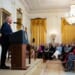 President Donald J. Trump delivers remarks at an event celebrating Women's History Month and National Working Mom's Day, Thursday, March 12, 2026, in the East Room of the White House. (Official White House photo by Andrea Hanks)