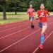 Army Reserve Sgt. Christine Won runs a time trial during the Interallied Confederation of Reserve Officers Military Competition team selection camp at Joint Base McGuire-Dix-Lakehurst, New Jersey, June 12, 2023. (U.S. Army photo)