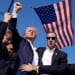 Associated Press photographer Evan Vucci snapped this photo of former President Trump in the aftermath of a failed assassination attempt. (Courtesy Evan Vucci, AP)