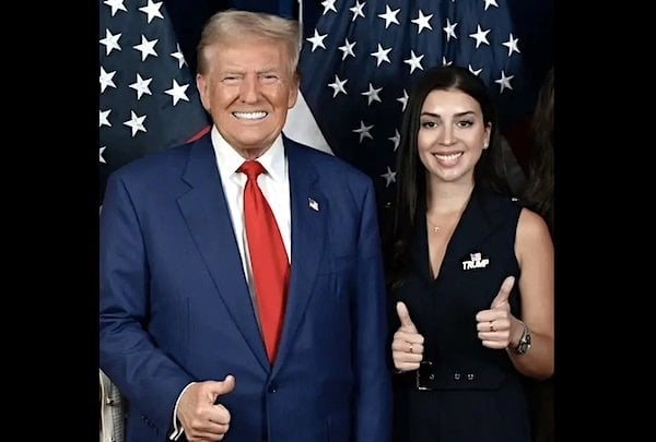 President Donald Trump and Julia Varvaro (X/drjuliavarvaro)