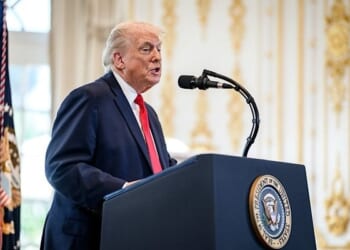 President Donald Trump participates in a Southern Boulevard dedication ceremony, Friday, Jan. 16, 2026, at the Mar-a-Lago Club in Palm Beach, Florida. (Official White House photo by Daniel Torok)