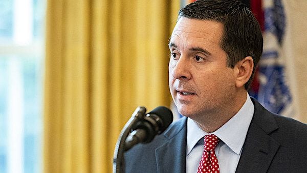 U.S. Rep. Devin Nunes, R-Calif., addresses his remarks prior to receiving the Medal of Freedom Monday, Jan. 4, 2021, in the Oval Office of the White House. (Official White House photo by Shealah Craighead)