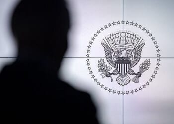 Joe Biden tours the renovated White House Situation Room, Tuesday, Sept. 5, 2023, in the West Wing of the White House. (Official White House photo by Carlos Fyfe)