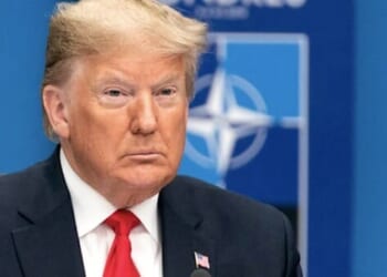 President Donald J. Trump attends the North Atlantic Treaty Organization plenary session Wednesday, Dec. 4, 2019, at the 70th anniversary of NATO in Watford, Hertfordshire outside London. (Official White House Photo by Shealah Craighead)