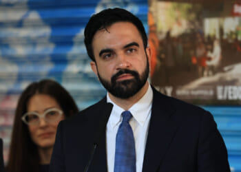 New York City Mayor Zohran Mamdani attends a news conference where he announced the first of the city-run grocery stores: La Marqueta in East Harlem on April 14, 2026, in New York City. A key campaign promise, Mamdani has pledged a city-run grocery store in every borough of New York City, where residents can buy discounted produce and other healthy foods. According to city officials, the city-run supermarkets are intended to help New Yorkers who struggle to afford fresh, healthy food in their neighborhoods. After Los Angeles, New York City has the highest childhood hunger rate in the nation. (Spencer Platt/Getty Images)