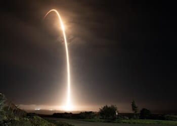 A SpaceX Falcon 9 carrying NASA