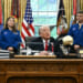 President Trump honors Artemis II astronauts in the Oval Office.