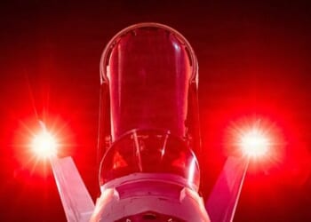 U.S. Navy sailors prepare aircraft for nighttime flight operations over the U.S. Central Command operating area in April 2026. (U.S. CENTCOM photo)