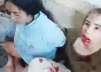 Screenshot from video of Hamas terrorists capturing female IDF observers during the Oct. 7 attack. (Courtesy: Hostages and Missing Families Forum/X.)