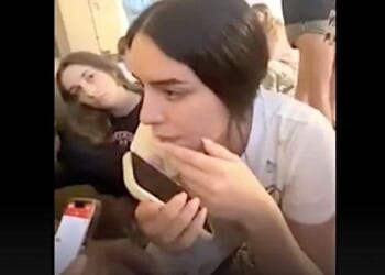 Video released by Hamas shows young Israeli women captured by the Islamic terrorists on Saturday, Oct. 7, 2023. (Video screenshot)