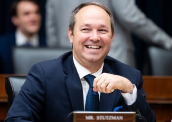 Rep. Marlin Stutzman laughing