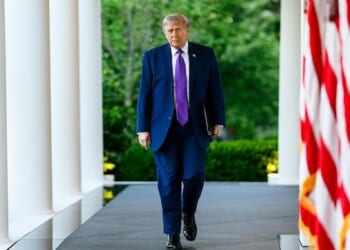 President Donald J. Trump hosts a Rose Garden Club dinner in honor of Police Week in the White House Rose Garden, Monday, May 11, 2026. (Official White House photo by Molly Riley)