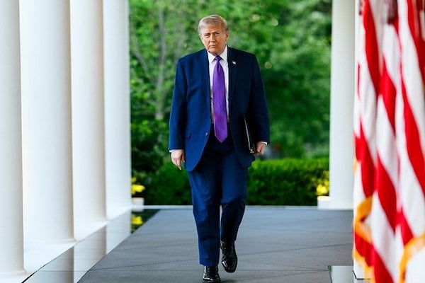 President Donald J. Trump hosts a Rose Garden Club dinner in honor of Police Week in the White House Rose Garden, Monday, May 11, 2026. (Official White House photo by Molly Riley)