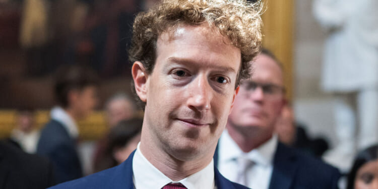 Mark Zuckerberg, CEO of Meta, is seen in the U.S. Capitol.