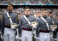 President Donald Trump delivers remarks at the 2025 U.S. Military Academy commencement at Michie Stadium, Saturday, May 24, 2025, in West Point, New York. (Official White House photo by Daniel Torok)