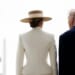 President Donald J. Trump and First Lady Melania Trump greet King Charles III and Queen Camilla of the United Kingdom at the South Portico during a State Arrival ceremony, Tuesday, April 28, 2026. (Official White House photo by Andrea Hanks)