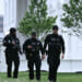 Secret Service are patrolling the White House after shots were fired.
