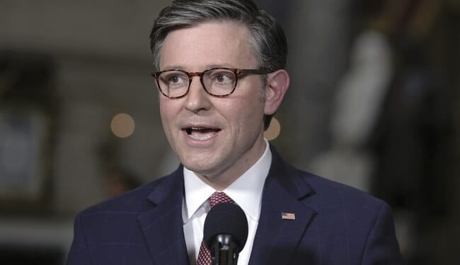 Mike Johnson Breaks Out the Crayons After Stunning Comment About Our Rights From Liberal Media Panel – RedState
