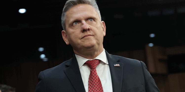 Robert Cekada, President Donald Trump's nominee to serve as the Director of the Bureau of Alcohol, Tobacco, Firearms and Explosives (ATF) arrives for his Senate Judiciary Committee confirmation hearing on February 04, 2026.