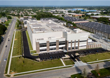 A view of COL4 AI data center in Columbus, Ohio.