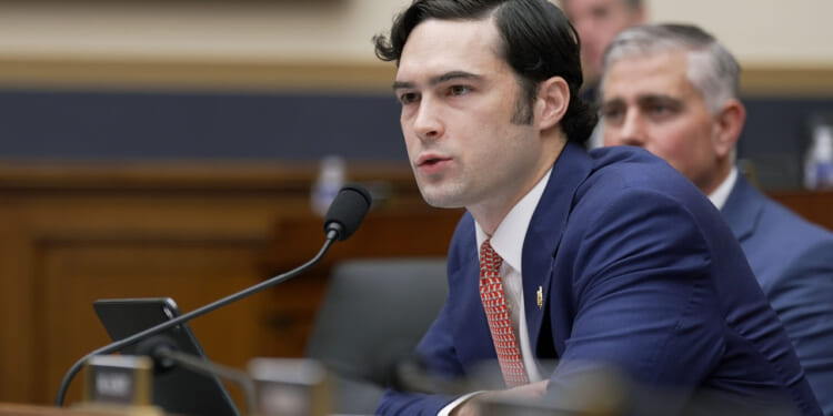 Rep. Brandon Gill speaks during a congressional hearing.