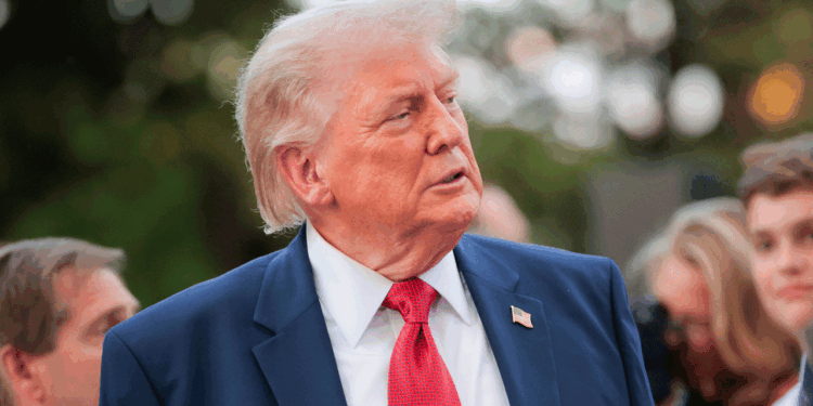 President Donald Trump at the White House.