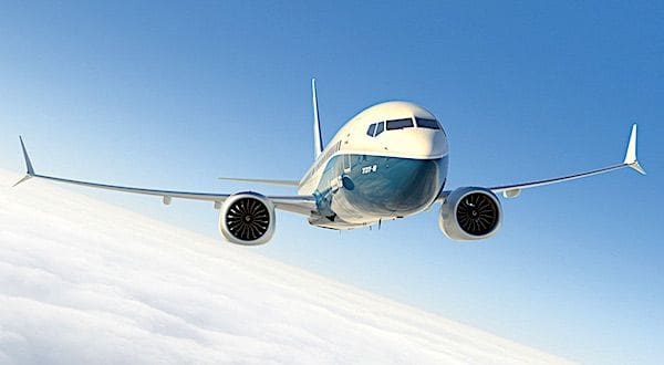 A Boeing 737 MAX plane (Image courtesy Boeing)