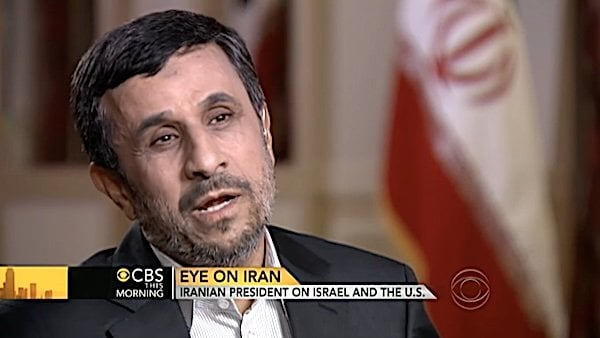 Former Iranian President Mahmoud Ahmadinejad (Video screenshot)