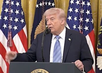 President Trump speaks at the White House Small Business Summit, May 4, 2026 (Video screenshot)
