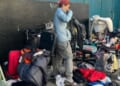 The above image is of a homeless individual in San Francisco.
