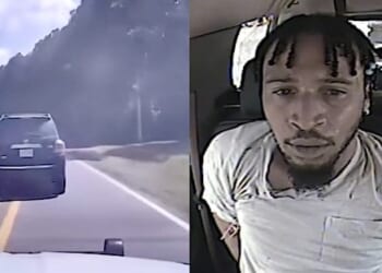 Tyrice Fletcher finally taken into custody by Arkansas State Police after a high-speed chase (Video screenshots)
