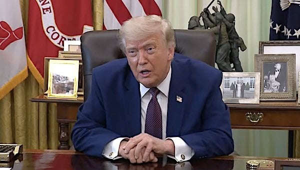 President Donald Trump berates CNN's Kaitlan Collins in the Oval Office on Wednesday, June 3, 2026 (Video screenshot)