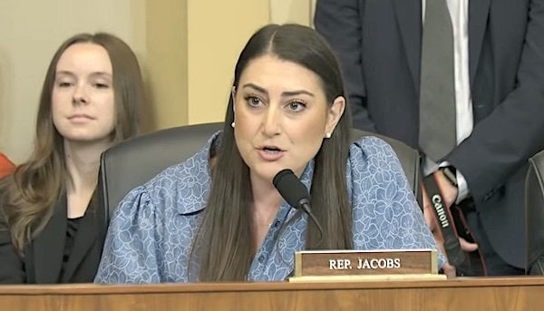 U.S. Rep. Sara Jacobs, D-Calif. (Video screenshot)
