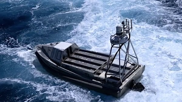 A U.S. Navy drone boat (File)