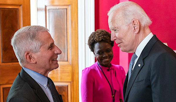 President Joe Biden participates in a Q&A townhall with Chief Medical Adviser to the President Dr. Anthony Fauci on Monday, May 17, 2021, in the Red Room of the White House. (Official White House photo by Adam Schultz)