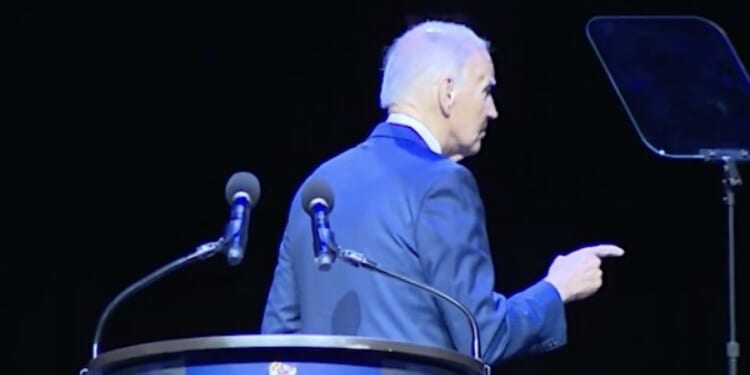 Watch Joe Biden heavily slur as he trashes Trump, then has to be directed offstage * WorldNetDaily * by Cristina Laila, The Gateway Pundit