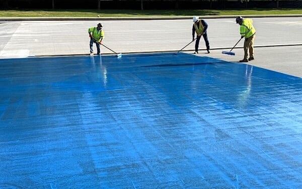 Workers help renovate the Lincoln Memorial Reflecting Pool in Washington, D.C., in May 2026 (Courtesy President Donald Trump)