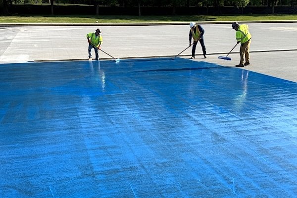 Workers help renovate the Lincoln Memorial Reflecting Pool in Washington, D.C., in May 2026 (Courtesy President Donald Trump)