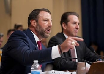 U.S. Secretary of Homeland Security Markwayne Mullin testifies before the House Committee on Homeland Security during a hearing on the fiscal 2027 budget request for the Department of Homeland Security at the Cannon House Office Building in Washington, D.C., Wednesday, June 3, 2026. (DHS photo by Tia Dufour)