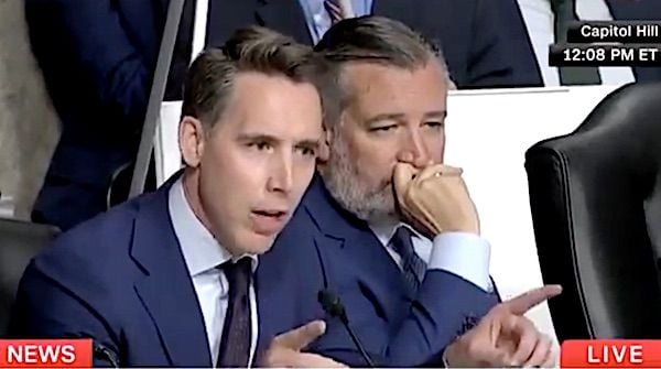 U.S. Sen. Josh Hawley, R-Mo. (Video screenshot)