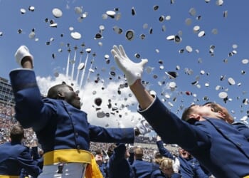 High School Grad Is Surprised by His Active-Duty USAF Dad Greeting Him on Stage – RedState