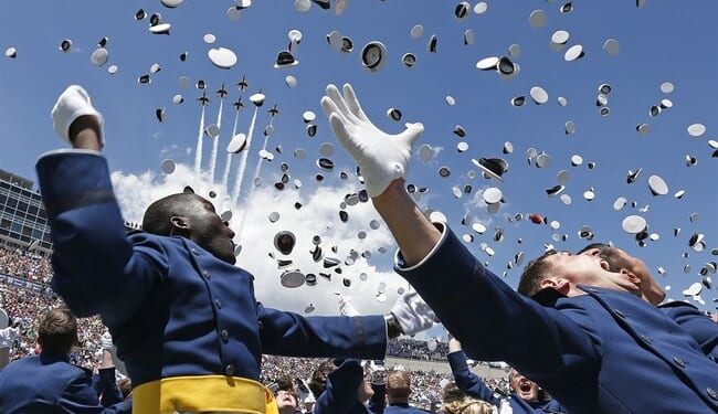 High School Grad Is Surprised by His Active-Duty USAF Dad Greeting Him on Stage – RedState
