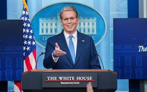 U.S. Treasury Secretary Scott Bessent holds a White House Press Briefing, Thursday, May 28, 2026, in James S. Brady Press Briefing Room at the White House. (Official White House photo by Abe McNatt)