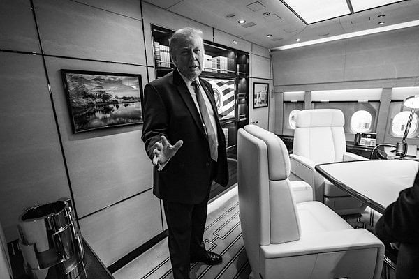 President Donald J. Trump tours the new Air Force One at Joint Base Andrews, Maryland on Friday, June 19, 2026. (Official White House photo by Daniel Torok)