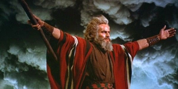 Charlton Heston as Moses