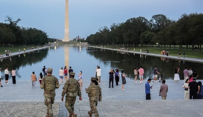 Trump Reveals Vandals Sliced 350-Foot Gash Into Reflecting Pool Bottom – RedState