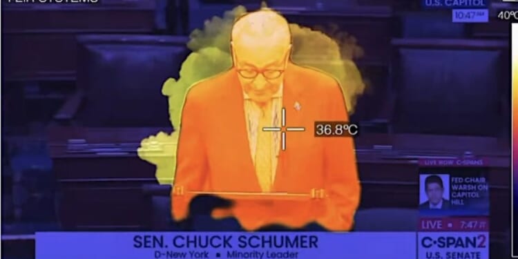 Watch Chuck Schumer appear to blast out tremendous personal gas, then suppress his chuckle * WorldNetDaily * by Joe Kovacs