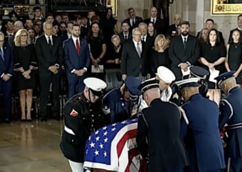 WATCH: Sen. Lindsey Graham’s casket arrives at U.S. Capitol