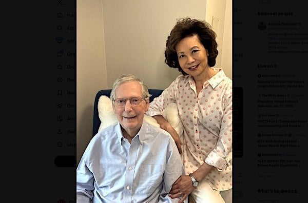 U.S. Sen. Mitch McConnell, R-Ky., and his wife, Elaine Chao (Courtesy Mitch McConnell)